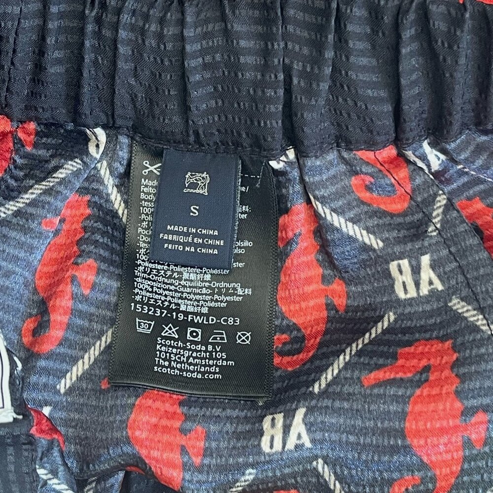 Scotch & Soda Amsterdams Blauw Matchy Seahorse Blazer & Pajama Style Pants Small - Picture 12 of 13